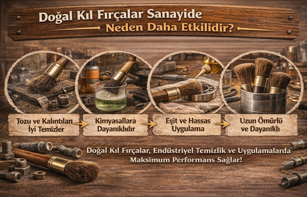 Doğal Kıl Fırçalar Sanayide Neden Daha Etkilidir?
