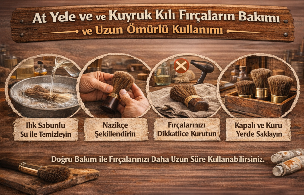 At Yele ve Kuyruk Kılı Fırçaların Bakımı ve Uzun Ömürlü Kullanımı