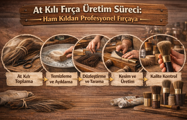 At Kılı Fırça Üretim Süreci: Ham Kıldan Profesyonel Fırçaya
