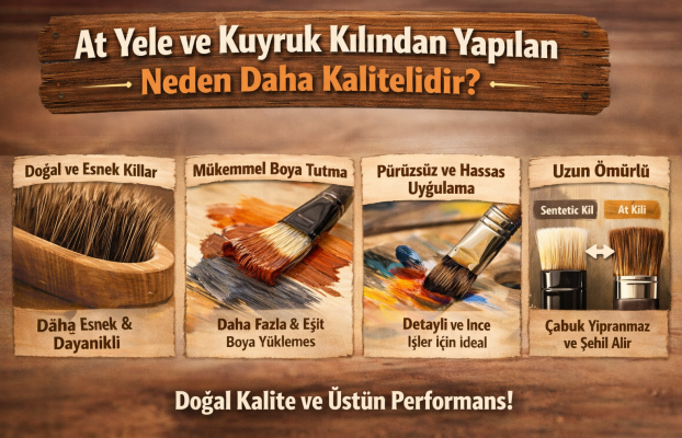 At Yele ve Kuyruk Kılından Yapılan Fırçalar Neden Daha Kalitelidir?
